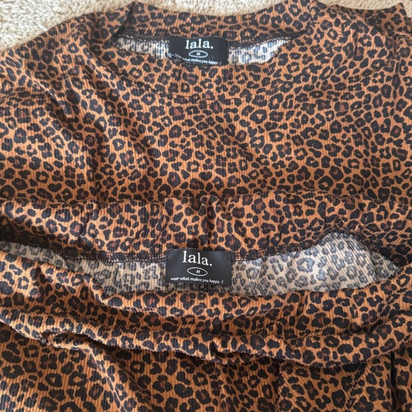 Dressed in Lala Mini Leopard Ribbed Playsuit - Picture 3 of 3